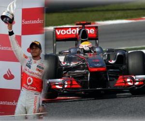 пазл Льюис Хэмилтон - McLaren - Барселона, Гран-при Испании (2011 г.) (2-е место)